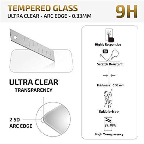 NEW'C 2 Unidades, Protector de Pantalla para Samsung Galaxy A7 (2018), Antiarañazos, Antihuellas, Sin Burbujas, Dureza 9H, 0.33 mm Ultra Transparente, Vidrio Templado Ultra Resistente