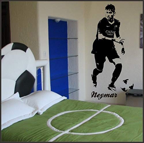 Neymar Junior Barcelona Fútbol Arte de la Pared Etiqueta de la Pared Deportes Vinilo Mural Personalización