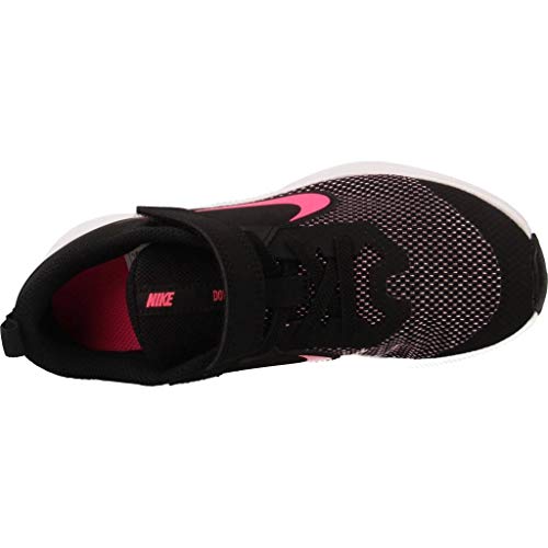 Nike Downshifter 9 (PSV), Zapatillas de Running para Asfalto para Niños, Multicolor (Black/Hyper Pink/White 003), 35 EU