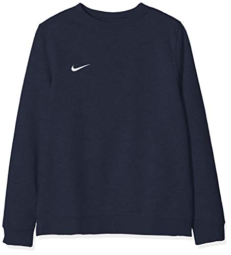 NIKE Y CRW FLC TM Club19 Sudadera, Niños, Obsidian/White, M