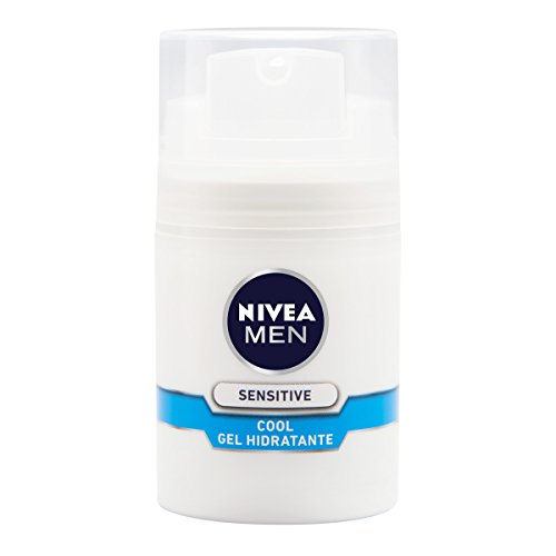 NIVEA MEN Sensitive Cool Gel Hidratante, gel refrescante para piel sensible, hidratante facial para un afeitado sin irritaciones - 1 x 50 ml