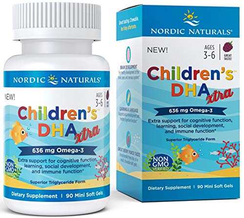 Nordic Naturals Children'S Dha Xtra, 636Mg Ponche De Bayas - 90 Cápsulas Blandas 90 Unidades 70 g