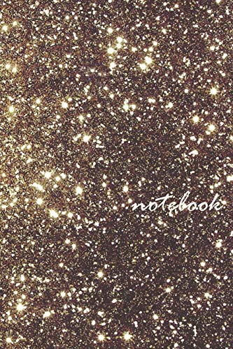 Notebook: Gold & Bronze Stunning Night Sky Inspired Design