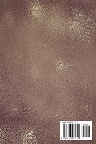 Notebook: Purple Bronze Metallic Texture Inspired Design