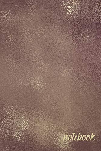 Notebook: Purple Bronze Metallic Texture Inspired Design