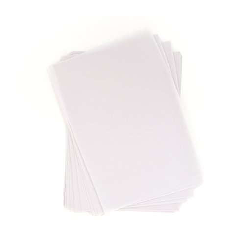 OfficeTree ® 100 Hojas de Papel Translucido A4-100 g/m Blanco de Calidad - Dibujo, Manualidades, diseños, Invitaciones de Boda, menús, cupones, Tarjetas de felicitación - imprimible por Ambos Lados