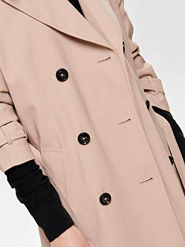 Only Onlemilia Short Trenchcoat Cc Otw Abrigo, Rosa (Rose Smoke Rose Smoke), 36 (Talla del fabricante: X-Small) para Mujer