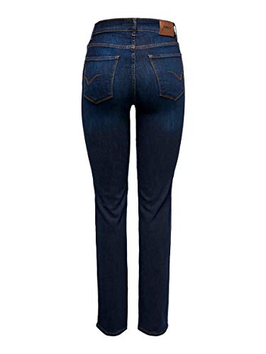 Only Onlfnahla HW Straight BB Soo2524 Vaqueros, Dark Blue Denim, 26W / 34L para Mujer