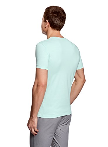 oodji Ultra Hombre Camiseta Básica (Pack de 2), Multicolor, XL