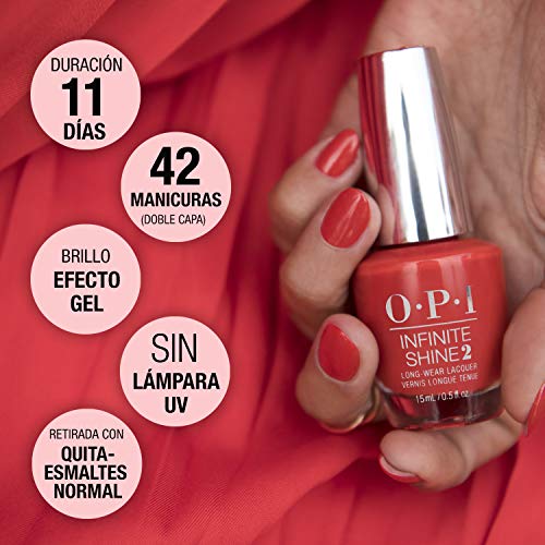 OPI Infinite Shine - Esmalte de Uñas Semipermanente a Nivel de una Manicura Profesional, 'Raisin’ The Bar' Color Granate - 15 ml