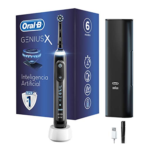 Oral-B Genius X 20000N - Cepillo De Dientes Eléctrico con Tecnología De Braun, Negro