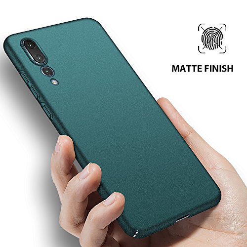 ORNARTO Funda Huawei P20 Pro, HW P20 Pro Carcasa [Ultra-Delgado] [Ligera] Mate Anti-arañazos y Antideslizante Protectora Sedoso Caso para Huawei P20 Pro(2018) 6.1' Arena Verde