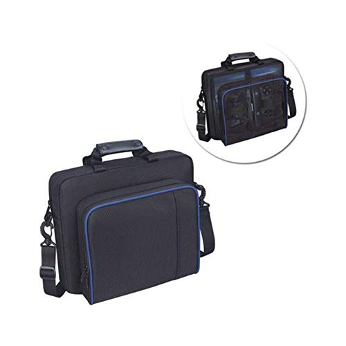 OurLeeme PlayStation 4 Bolsa de Casos, Travel PS4 Estuche Portátil PlayStation Ligero, Almacenamiento de Viaje, Bolso Protector Hombro para PlayStation PS4 o PS3 u otras Consolas Similares