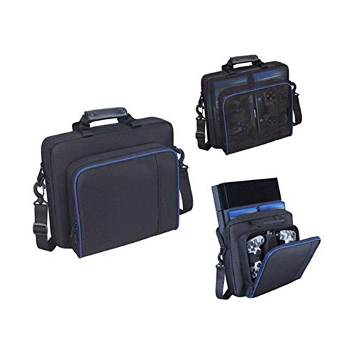 OurLeeme PlayStation 4 Bolsa de Casos, Travel PS4 Estuche Portátil PlayStation Ligero, Almacenamiento de Viaje, Bolso Protector Hombro para PlayStation PS4 o PS3 u otras Consolas Similares