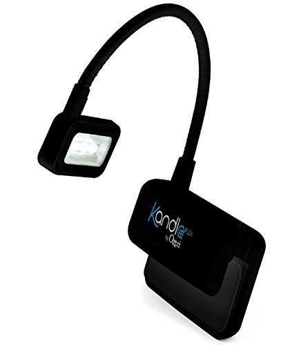 Ozeri Kandle Flex - Lámpara LED y Luz de lectura para libros electrónicos, Luz LED de lectura diseñada para libros convencionales y electrónicos.