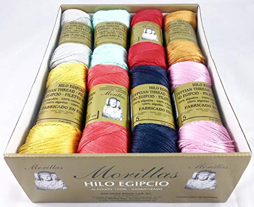 ▷ Pack de 16 Zepelines Ne 5/2 surtido colores Serie 4 de algodón perlé 100% egipcio mercerizado para tejer labores de ganchillo o punto con un acabado elegante.