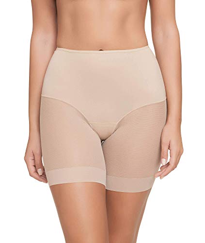 Pantalon Faja Anti-rozadura Invisible y Super Ligero. Tejido Elastico y Super Suave. (Beige, M)