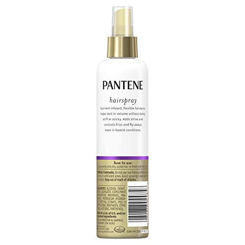 Pantene pro v fine hair style hairspray, touchable volume flexible hold - 8.5 oz by Pantene