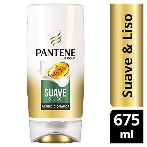 Pantene Pro-V Suave & Liso, Acondicionador, Suavidad y Control del Encrespamiento - 675 ml