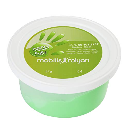 Patterson - Masa terapéutica Putty Rolyan, color verde, resistencia media