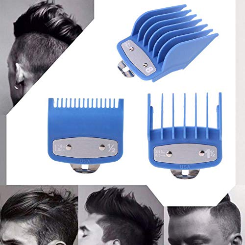 Peine guía de corte profesional - peine de límite para cortapelos con clip - Pack: 11