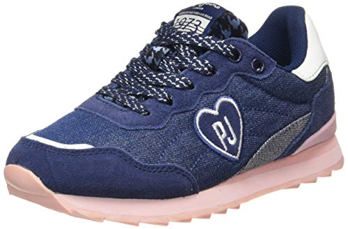 Pepe Jeans London Belle Denim, Zapatillas para Niñas, Navy 595, 33 EU