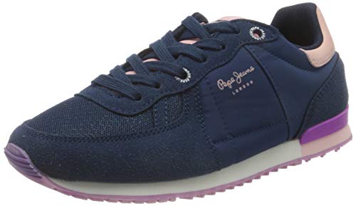 Pepe Jeans London Sydney Basic Girl Aw20, Zapatillas para Niñas, 581 Azul Oscuro, 40 EU