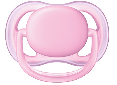 Philips AVENT SCF245/20 - Chupete (Ultra soft pacifier, Ortodóntico, Silicona, Rosa, 6 mes(es), Reino Unido)