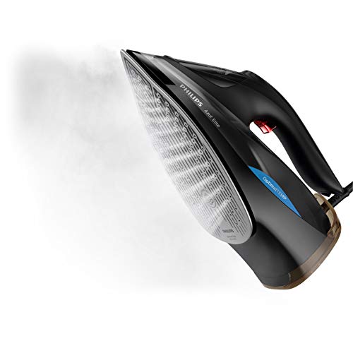 Philips Azur Elite GC5033/80 - Plancha Ropa Vapor sin quemaduras ni necesidad de realizar ajustes de la temperatura, 3000 W, Golpe Vapor 250g, Vapor Continuo 65g, Suela SteamGlide Advanced