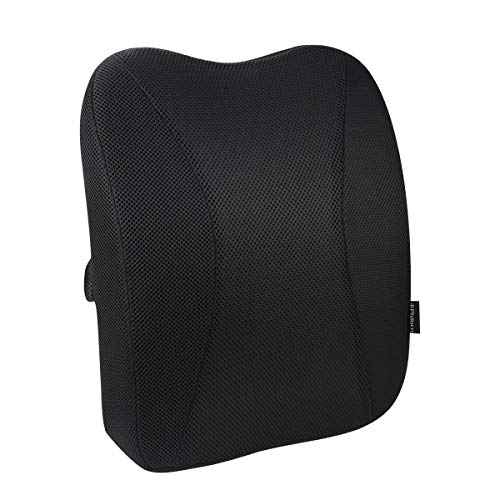 PHILORN Cojin Lumbar Coche, Respaldo Lumbar Ergonómico para Silla Oficina, Apoyo Almohada Lumbar de Espuma Memoria Suave, Reducir el Dolor de Espalda