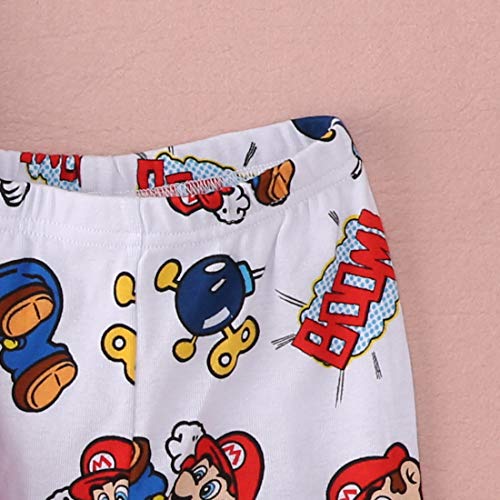 Pijama de Super Mario para niños de 1 a 7 años Multicolor Multicolor 5-6 Años