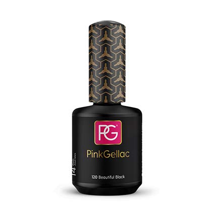 Pink Gellac Beautiful Black Gel Nail Polish by Pink Gellac