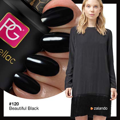 Pink Gellac Beautiful Black Gel Nail Polish by Pink Gellac