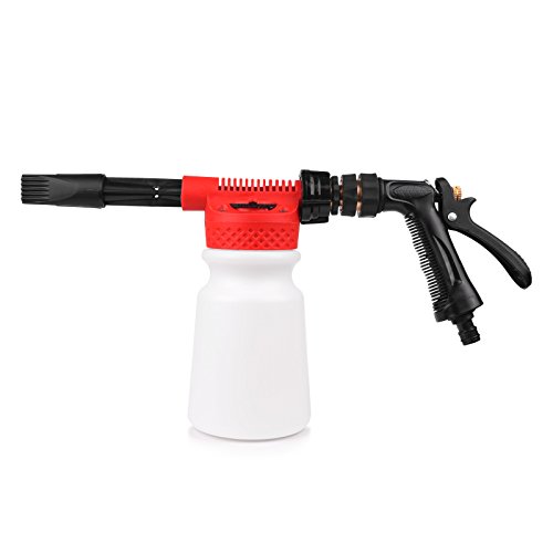 Pistola de espuma y agua de 900 ml para lavado de coche, pistola de espuma, agua y jabón, rociador de champú para coche, furgoneta, motocicleta, vehículo, de la marca Abedoe