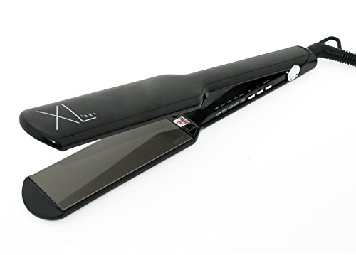 Plancha de Pelo Profesional Titanio XL Placas Extra Anchas Negra (Black) by AGV