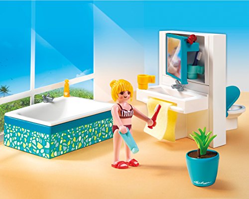 PLAYMOBIL Mansión Moderna Playset baño (5577)