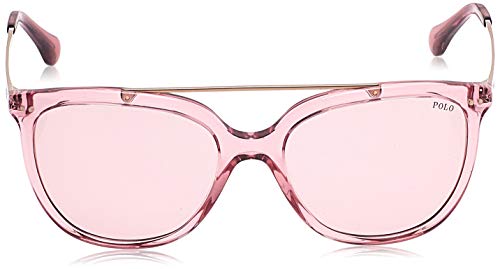 Polo 0PH4135 Gafas de sol, Rectangulares, 54, Transparente Dark Pink