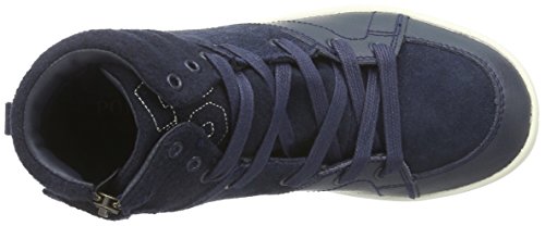 Polo Ralph Lauren Talcott hi Zip, Zapatillas Altas Niños^Niñas, Azul-Blau (Navy Suede/Smooth), 29 EU