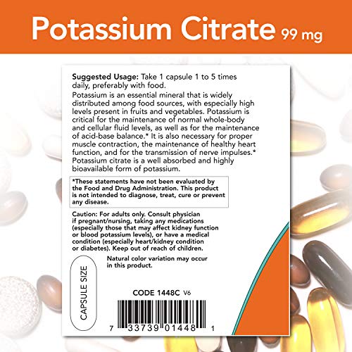 Potassium Citrate (99mg) 180 caps