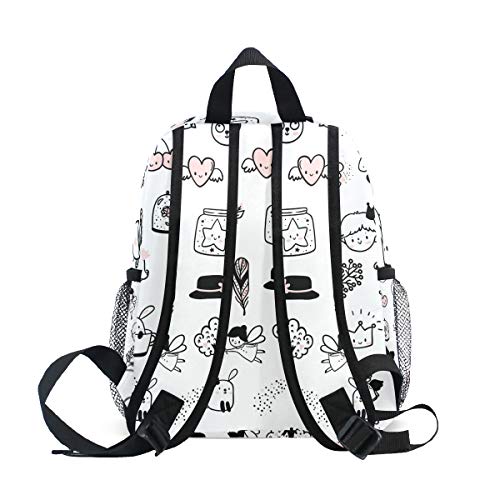 Prince Princess - Mochila para niños y niñas (3 a 8 años), color blanco