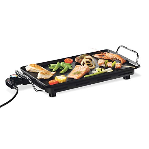 Princess 102300 Plancha Table Chef Pro, alta calidad, resultados profesionales, 2000 W, Negro