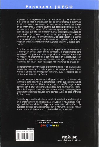 PROGRAMA JUEGO. Juegos cooperativos y creativos para grupos de niños de 6 a 8 años (Ojos Solares - Programas)