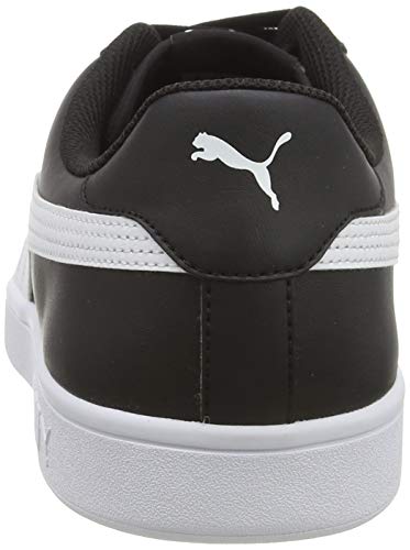 PUMA Smash V2 L, Zapatillas Unisex Adulto, Negro Black White, 39 EU