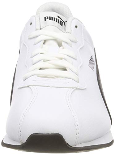 PUMA Turin II, Zapatillas Unisex Adulto, Blanco White Black, 42 EU