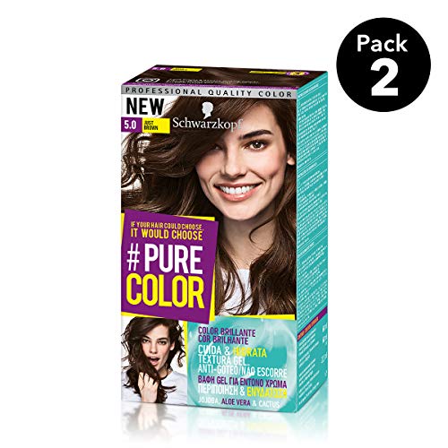 Pure Color de Schwarzkopf Tono 5.0 Just Brown - 2 uds - Coloración Permamente