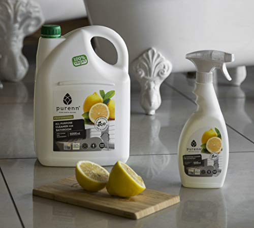 Purenn - Limpiador multiusos ecológico para cuarto de baño con limón y arándanos (5 L)