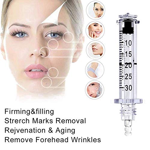 QIYE 16pcs Reemplazo Hyaluron Pen Accesorios 0.3ml, consumibles Desechables Ampollas estériles Suministros de Belleza para el ácido hialurónico Pluma Salón de Belleza