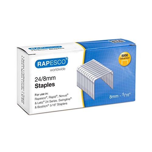 Rapesco Grapas - Caja de 5000 grapas 24/8mm (22/8)