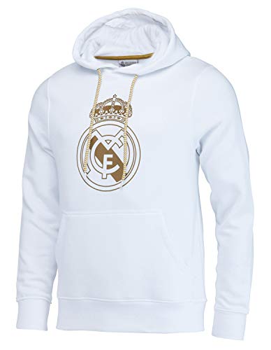 Real Madrid Sudadera con Capucha Colección Oficial - Hombre - Talla S