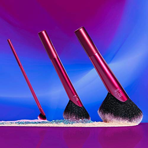 Real Techniques Rebel Edge Trio - Kit Completo de Brochas Angulares 120 g, Rosa